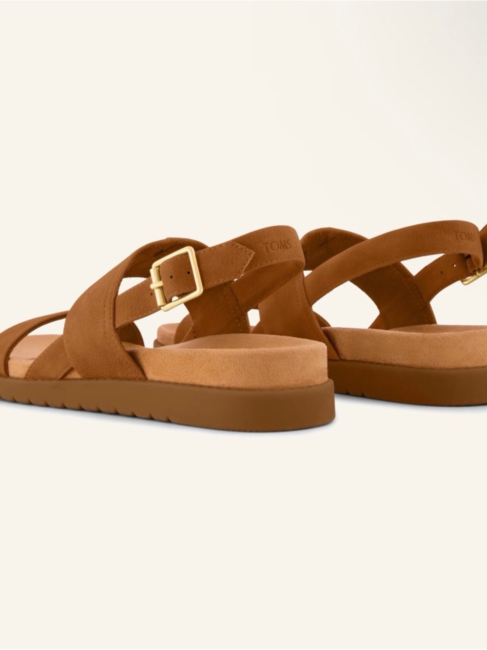 SOLD *** Tom’s Marin Strap Sandal - Vegan Nubuck - NWT - Women’s 9 EU 40 - Picture 8 of 9